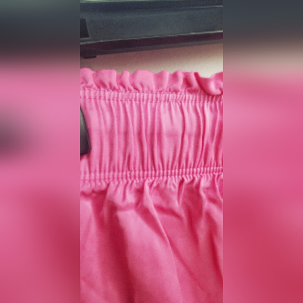 Aerie - Size L- Pink Viscose Ruffle Skirt - Picture 6 of 9